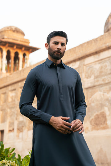 Teal Blue Blue Shalwar Kameez